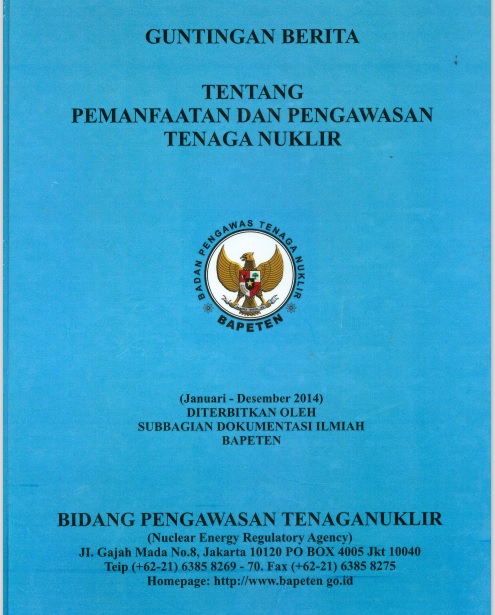 Guntingan Berita Ketenaganukliran : Periode Januari S.D Desember 2014