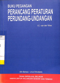 Buku Pegangan Perancang Peraturan Perundang-Undangan