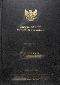 Berita Negara RI Buku VI Tahun 2015 No. 276 - 340