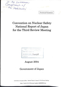 Convention on Nuclear Safety National Report of Japan for the Third Review Meeting