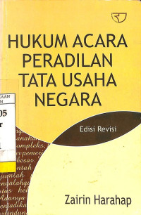 Hukum Acara Peradilan Tata Usaha Negara (Zairin Harahap)