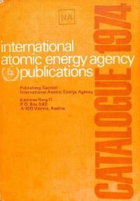 International Atomic Energy Agency Publications: Catalogue 1974