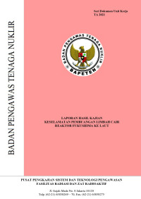 Laporan Hasil Kajian Keselamatan Pembuangan Limbah Cair Reaktor Fukushima ke Laut