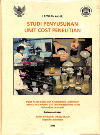 Laporan Akhir Studi Penyusunan Unit Cost Penelitian