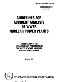 Guidelines for accident analysis of WWER nuclear power plants