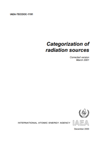 Categorization of Radiation sources | Corrected version | March 2001