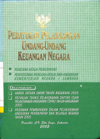 Peraturan Pelaksanaan Undang-Undang Keuangan Negara