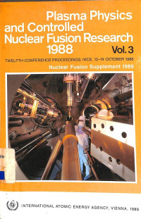 Plasma Physics and Controlled Nuclear Fusion Research 1988, Vol. 3: Twelfth Conference Proceedings, Nice, 12-19 October 1988