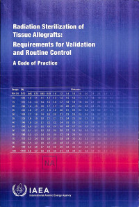 Radiation Sterilization of Tissue Allografts: Requirements for Validation and Routine Control, A Code of Practice