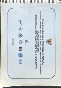 Rencana Kegiatan Pemerintah/Lembaga dan Rancangan Anggaran Pendapatan Belanja Negara (RAPBN) Tahun 2006 Kementerian Riset dan Teknologi & LPND-Ristek