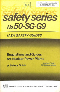Regulations and Guides for Nuclear Power Plants, A Safety Guide