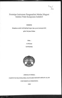 Prototipe Instrumen Penganalisis Medan Magnet Induksi Pada Komponen Induktif