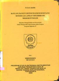 Rancang Bangun Sistem Pengukur Resistansi Sensor Gas Lapisan Tipis Berbasis Mikrokontroler