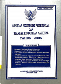 Standar Akuntansi Pemerintah dan Standar Pendidikan Nasional Tahun 2005