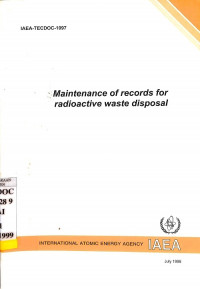 Maintenance of Records for Radioactive Waste Disposal