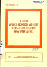 Status of Advanced Technology and Design for Water Cooled Reactors: Heavy Water Reactors