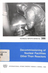 Decommissioning of Nuclear Facilities Other Than Reactors