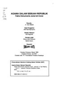Agama Dalam Sebuah Republik: Fakta, Dokumanta Jama'ah Imran
