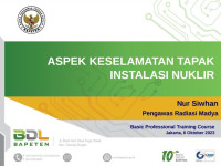 ASPEK KESELAMATAN TAPAK INSTALASI NUKLIR