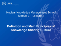 Definition and Main Principles of Knowledge Sharing Culture (PPT)