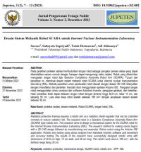 Desain Sistem Mekanik Robot SCARA untuk Internet Nuclear Instrumentation Laboratory | JUPETEN 2023