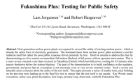 Fukushima Plus: Testing for Public Safety | Prosiding SKN 2020