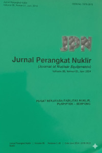 Image of JPN Jurnal Perangkat Nuklir Volume 08, Nomor 01, Juni 2014