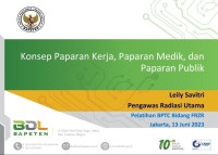 Konsep Paparan Kerja, Paparan Medik, dan Paparan Publik (PPT)