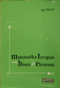 Image of Matematika terapan untuk bisnis dan ekonomi