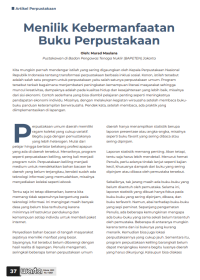 Image of Menilik Kebermanfaatan Buku Perpustakaan