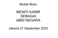 Bedah Buku Meniti Karir Sebagai Abdi Negara oleh Sukarman-PPT