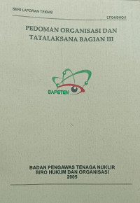 Pedoman Organisasi dan Tatalaksana Bagian III