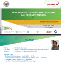 PEMANFAATAN GAUGING, WELL LOGGING, DAN PERUNUT (TRACER)