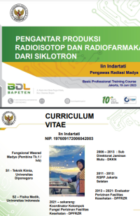 Pengantar Produksi Radioisotop dan Radiofarmaka Siklotron (PPT)