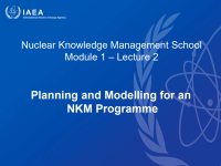 Planning and Modelling for an NKM Programme (PPT)
