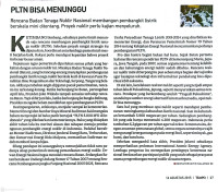 Image of PLTN Bisa Menunggu, Tempo 16 Agustus 2015
