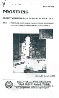 Prosiding Presentasi Ilmiah Daur Bahan Bakar Nuklir IV