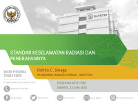 Standar Keselamatan Radiasi dan Penerapannya (PPT)