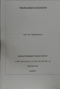 Image of Tabung Sinar-X Diagnostik