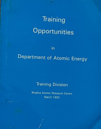 Image of Training Opportunities in Department of Atomic Energy