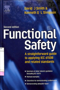 Functional Safety: A straightforward Guide to Applying IEC 61508 and Related Standards, Second Edition