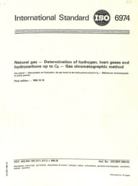 Natural Gas-Determination of Hydrogen, Inert Gases and Hydrocarbons up to C8-Gas Chromatographie Method