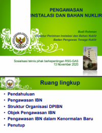Pengawasan dan Instalasi Bahan Nuklir (PPT)