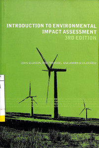 Introduction to Environmental Impact Assessment, 3rd Edition