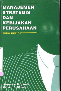 Manajemen Strategis dan Kebijakan Perusahaan, Edisi Ketiga