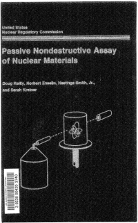 Passive Nondestructive Assay of Nuclear Materials