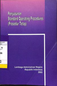 Penyusunan Standard Operating Procedures (Prosedur tetap)