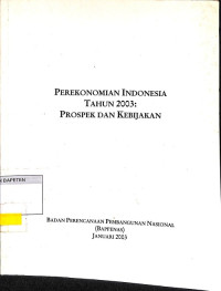 Perekonomian Indonesia Tahun 2003: Prospek dan Kebijakan