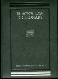 Black's Law Dictionary (Deluxe), Seventh Edition