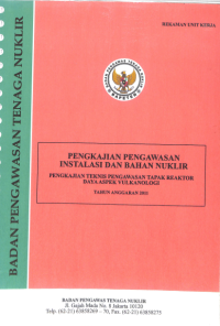 Pengkajian Teknis Pengawasan Tapak Reaktor Daya Aspek Vulkanologi, TA. 2011